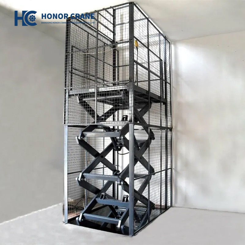Scissor Lift With Shaft Enclosure